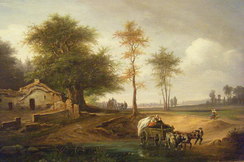 Caspar David Friedrich landscape oil painting image